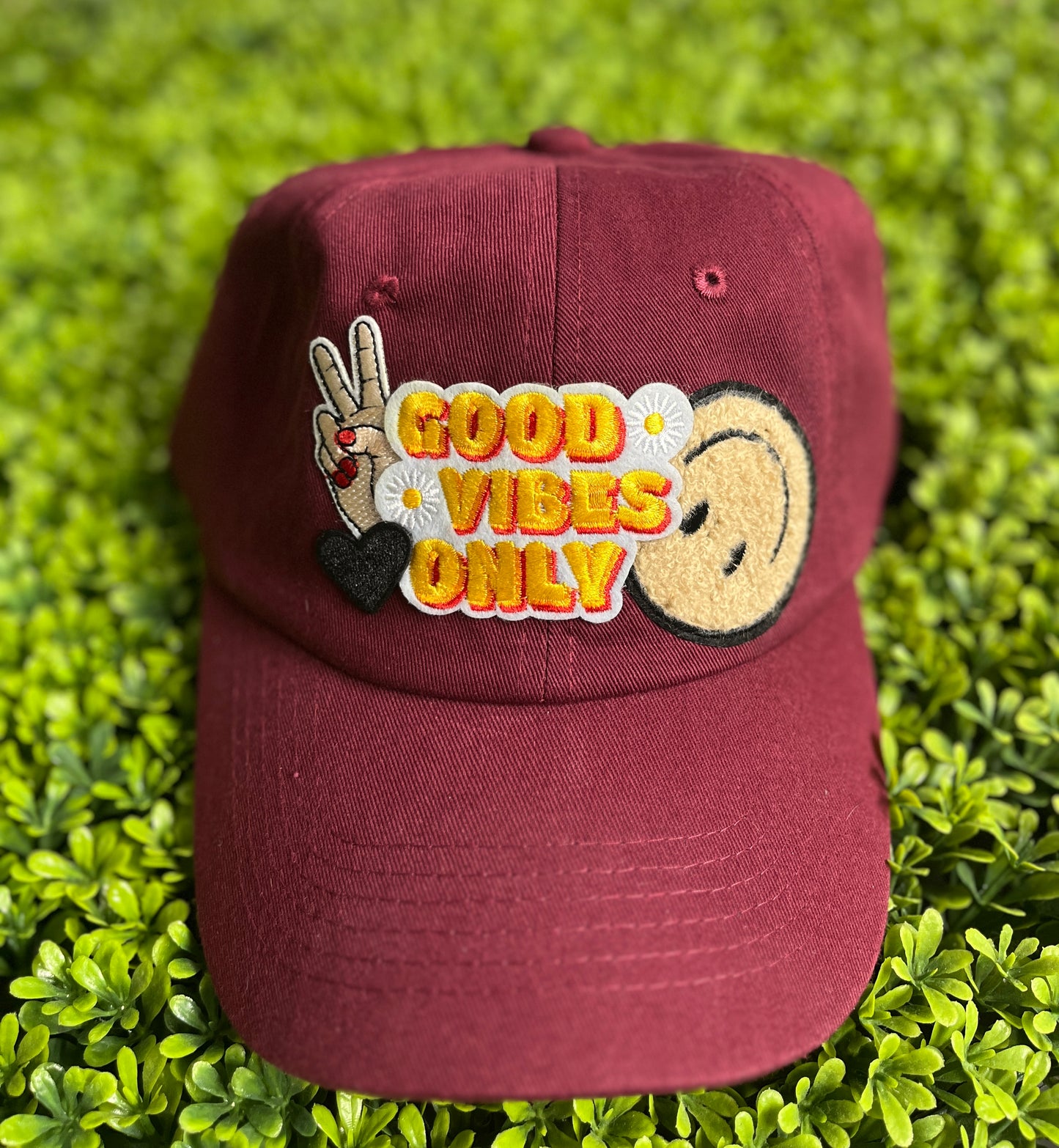 Good Vibes Only Custom Hat