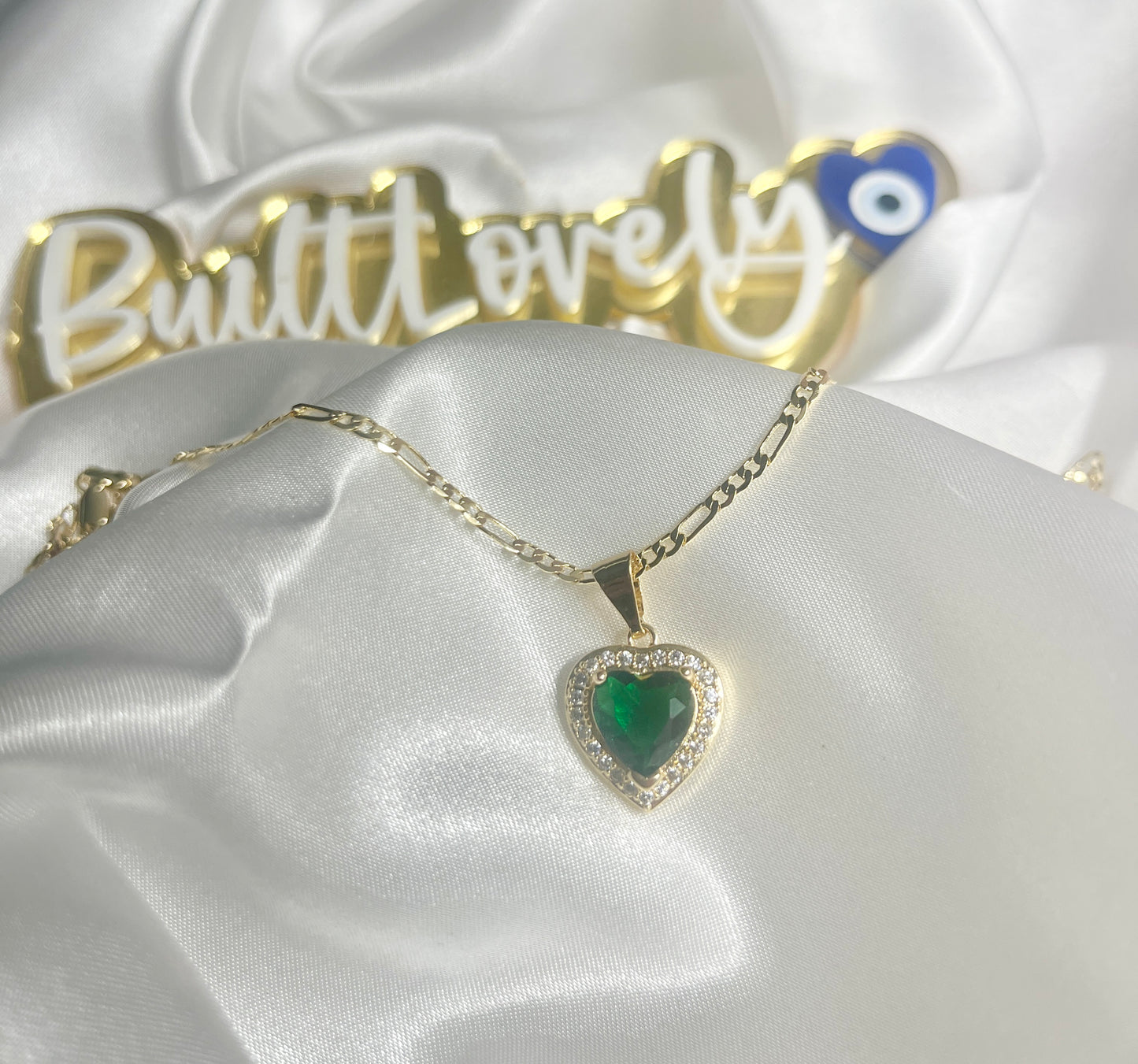 22" Gold Dipped Heart Pendant Link Chain